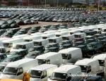 ID 1893 PORT OF SOUTHAMPTON, ENGLAND - Export vehicle consolidation compounds at the Southampton Vehicle Terminals Ltd facility on 201/202 berth.